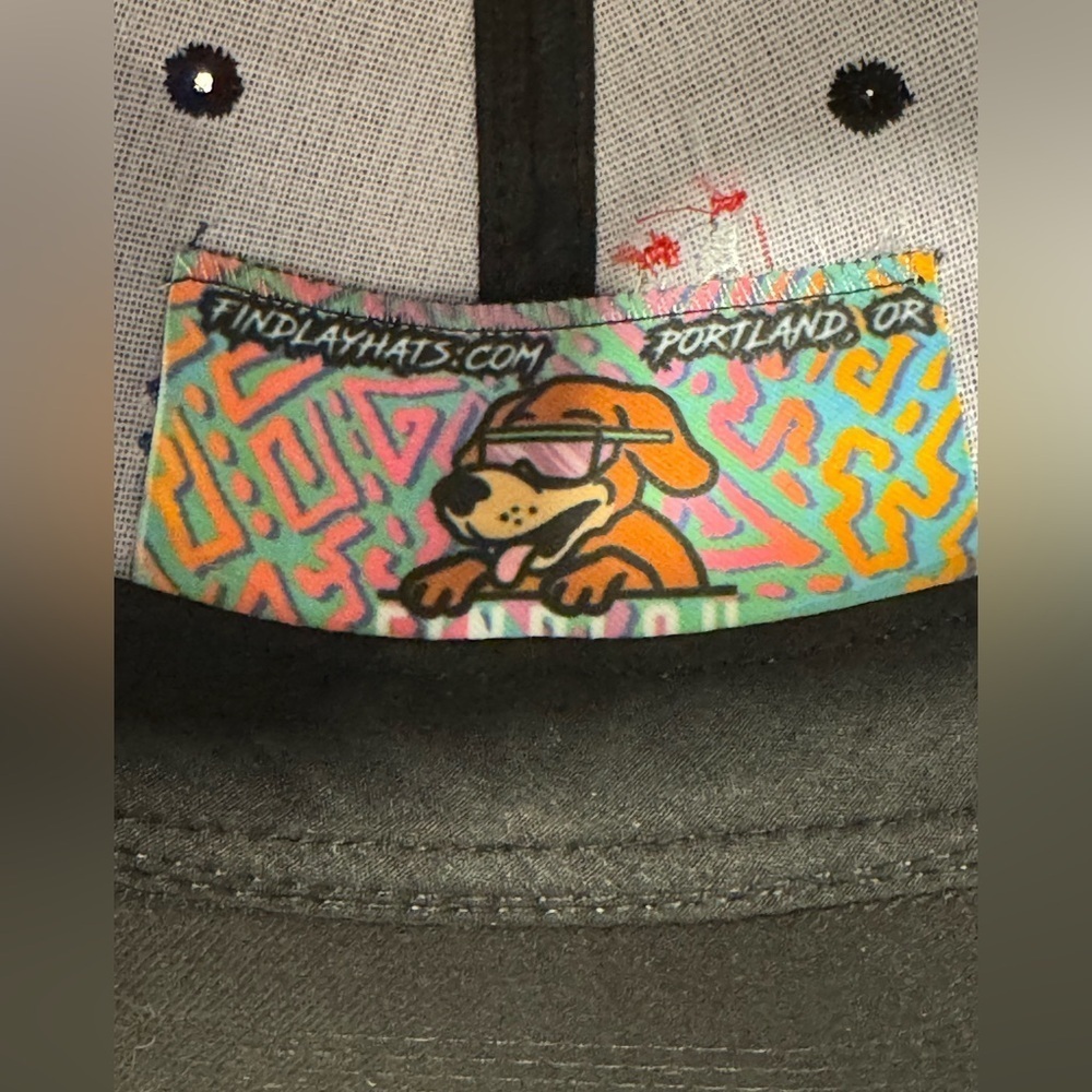 Findlay Hats Black Cap with Colorful Patch - Picture 5 of 7